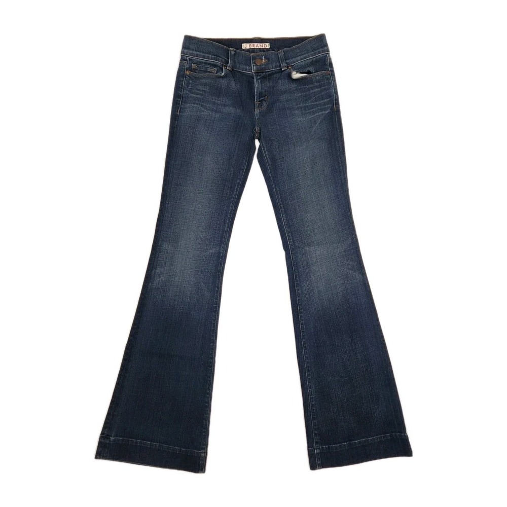 J Brand Love Story Jeans Size 28 Long Medium Wash Denim 30×35 Bell Bottom Flare